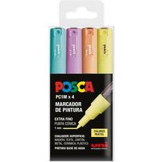 Posca PC-1M Akrylmålarpenna Set 0.7mm 4 Färgpåse