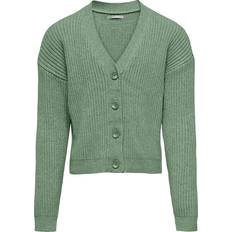 Viscose Cardigans Children's Clothing Kids Only Cardigan - Hedge Green/Melan