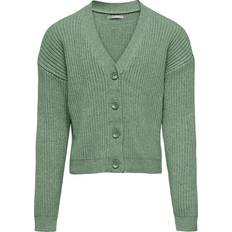 Grøn Trøjer Kids Only Cardigan - Hedge Green/Melang