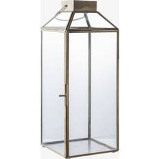 Messing Fyrfadsstager House Nordic Mysore Lanterne Metal og Glas Fyrfadsstage