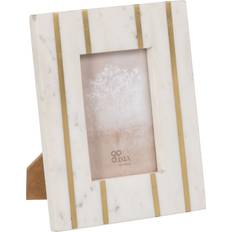 Marble Wall Decorations BigBuy Home Elegant White Golden Copper Marble 10x15 cm Photo Frame