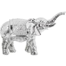 Acrylic Figurines Alexandra House Living Elegant Silver Acrylic Elephant Decorative Figure Figurine