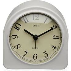 Plastic Table Clocks Versa Luxa White Plastic 5.8 x 10 x 10 cm Table Clock