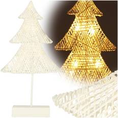 Gul Juletræer Pricenet Joulukuusikoristelu 39cm LED Lämmin Keltainen Akku