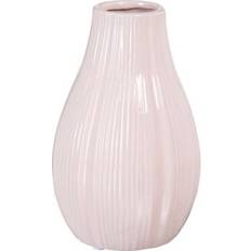 Pink Vases BigBuy Home Elegant Pink Ceramic 12.5 x 12.5 x 20.5 cm Vase