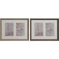 Crystal Wall Decorations Home ESPRIT Urban White and Brown Set of 2 Units Photo Frame