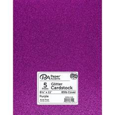 Purple Silk & Crepe Papers Glitter Cardstock 8.5 x 11 in Purple