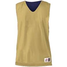 Alleson Athletic Men's Standard Adult Mesh Reversible Jersey, Vegas Gold/Navy