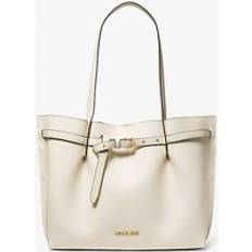 Michael Kors Natural Bags Michael Kors Emilia Triple Compartment Shoulder Tote - Light Cream