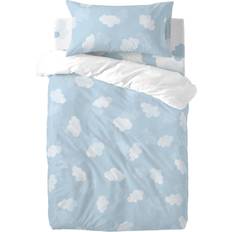 Multicolor Juegos de cama HappyFriday Basic Kids Blå Baby Spjälsäng Duvet Set 2 Delar