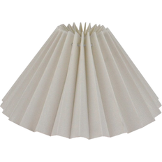 Alpe Design Veckad i Vitt Linne 23 cm Lampskärm