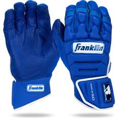 Baseball Franklin Sports MLB Batting Gloves CFX Pro PRT Heavy Duty Protective Baseball Softball Batting Gloves Adult Padded Reinforced Leather Batting Gloves Adult Medium Royal