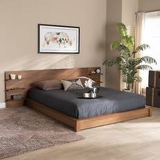 Baxton Studio Frame Beds Baxton Studio Elina Modern Platform Storage Queen Frame Bed