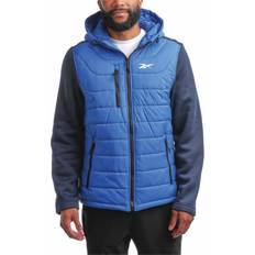 Reebok Jackets Reebok Quilted Puffer Bomber Jacket - Vector Blue