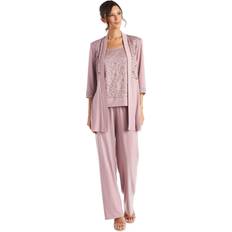 Slim - Women Suits R&M Richards Mother Of The Bride Pant Suit - Mauve