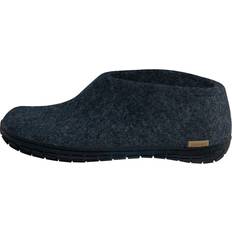 Glerups Men Slippers Glerups Wool Shoe Rubber Outsole Shoes - Denim/Black