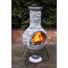 Gardeco Olas XL Mexican Clay Chimenea 125cm H X 55cm W X 55cm D