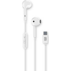 Cellularline Headphones Cellularline AucapsuletypecW Wired Microphone Earphones White