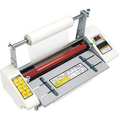 Laminating Machines TECHTONGDA Hot Cold Roll Laminator Digital Display 110V Single and Dual Sided Four Rollers Laminating Machine for School Office Commercial Use (A2 /17.3" 120156)