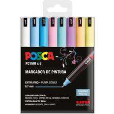 Posca Akrylfärg Marker Set PC-1MR/8C Cake 0.7 mm 8 Stycken