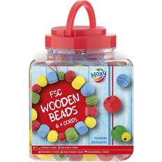 Wooden Beads Red 375gram