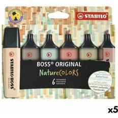 Stabilo Markers Stabilo Boss Nature Colors Markerset 5 Enheter
