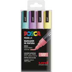 Posca Kuglepenne Posca PC-5M Akrylmærkefarver Sæt med 4 Enheder 1,8-2,5 mm