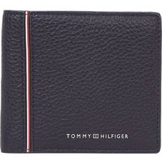 Tommy Hilfiger Portemonnees en sleutelhouders Tommy Hilfiger Leren Portemonnee Met Labelprint - Marineblauw