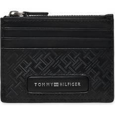 Portefeuilles et Porte-clés Tommy Hilfiger Porte-cartes En Cuir - Noir