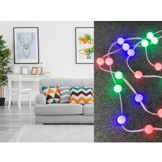 Globo Lyskæder & LED bånd Globo 5m LED Band mit 30 Lichtkugeln Rot Grün Blau Lichterkette