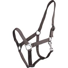 Nylon Imbracature per cavalli QHP Halter Con Cerniera - Gris