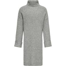 Viskos Klänningar Barnkläder Kids Only Koganne Rollneck Dress - Grå