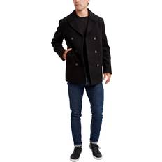 Nautica Men Coats Nautica Classic Double Breasted Peacoat - Black