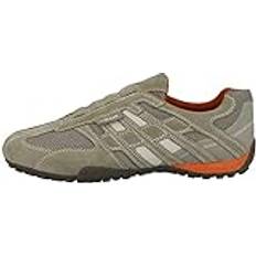 Geox Trainers Geox Uomo Snake Sneakers - Beige/Dk Orange