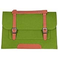 Green Sleeves Darmlly Wool Felt Notebook Laptop Bag 15