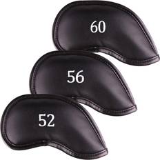 Doc Johnson Premium Magnetic Leather Wedge Club Head Covers Set of 3