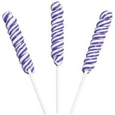 Party Table Decorations Purple Mini Twisty Lollipops 24 Pcs