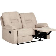 2-sits - Recliner Soffor Beliani Modern Recliner Tyg 2-Sits Beige Bergen Soffa 2-sits