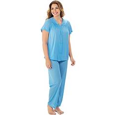 Exquisite Form Coloratura Sleepwear Short Sleeve Pajama Set - Purity Blue