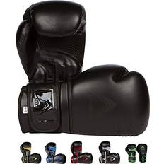 Athllete Training Boxing Gloves (Black/Black, oz)