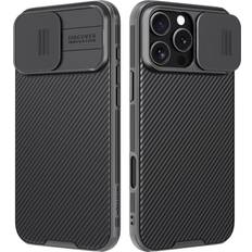 Nillkin Mobile Phone Accessories Nillkin for iPhone 16 Pro Case with Slide Camera Cover, [Full Camera Protection][Anti-Scratch] Military-Grade Protection, Anti-Fingerprint, Slim Phone Case for iPhone 16 Pro 6.3'' Black