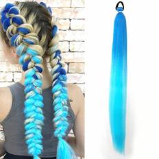 Ponytails on sale Shein Blue Braided Ponytail Hair Extension 28 Inch