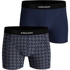 Björn Borg Premium Cotton Stretch Boxer 2-pack - Marinblå
