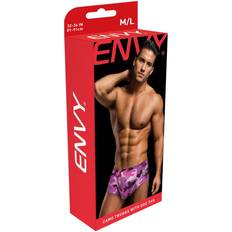Pink Men's Underwear Envy Xgen Camo Trunks With Dog Tag - Pink