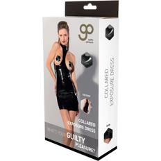 Damen - Nylon Unterwäschesets Guilty Pleasure Fetish Wear Datex-Kleid - Schwarz