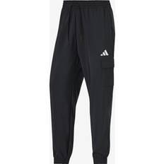 adidas Essentials Small Logo Cargo Pants - Black/White