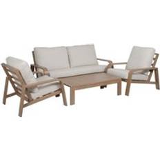 Beige Loungesæt Havemøbler BigBuy Garden Beige Naturlig Havemøbel Sæt 184 x 74 x 65 cm Loungesæt