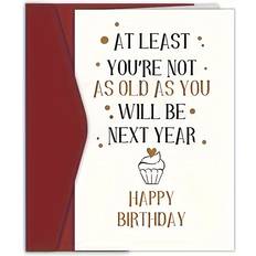 Party Cards & Invitations Temu Happy Birthday Greeting Card Humorous Age Reminder