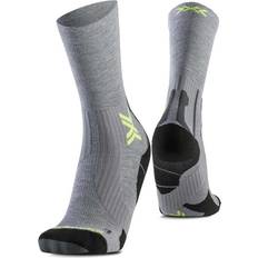 Battery Heated Socks X-Socks Run Perform Warm Crew Socks - Grey