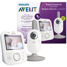 Child Safety Philips Avent Digital Baby Monitor with Camera and Audio, 3.5" Display Baby Camera Monitor with 2-Way Talk, Night Vision, Temperature, 980ft Range, Video Baby Monitor with No Wi-fi, Lullabies